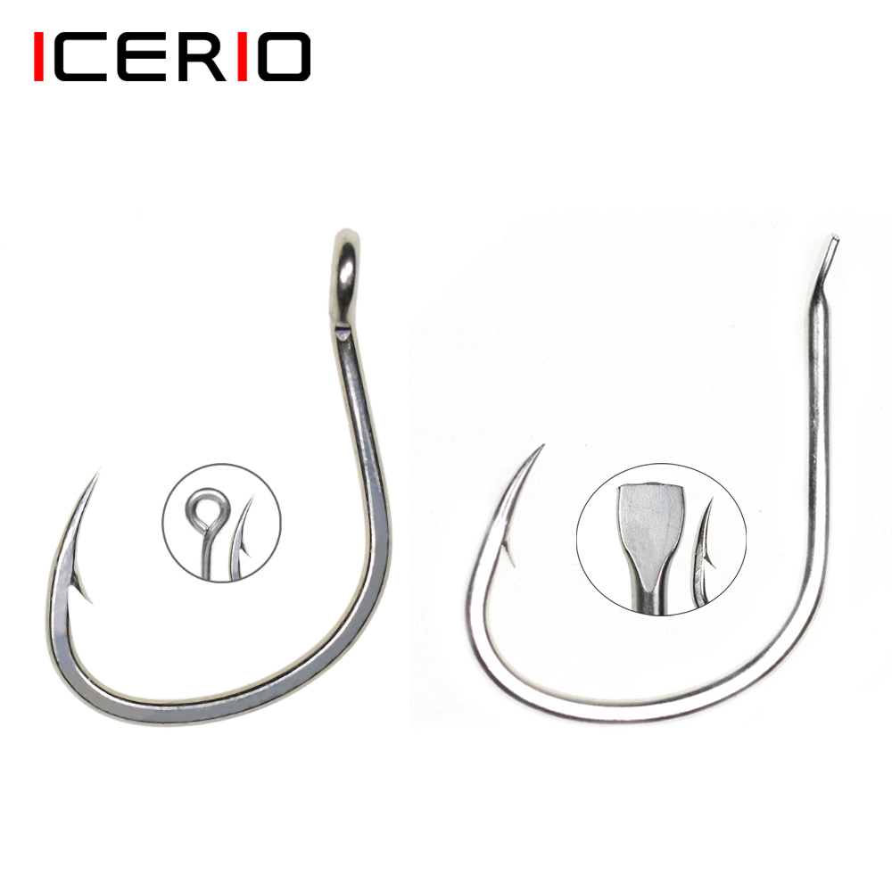 Fishing Hook Assortment - ICERIO 10 adet, mat kaplamalı, korozyona