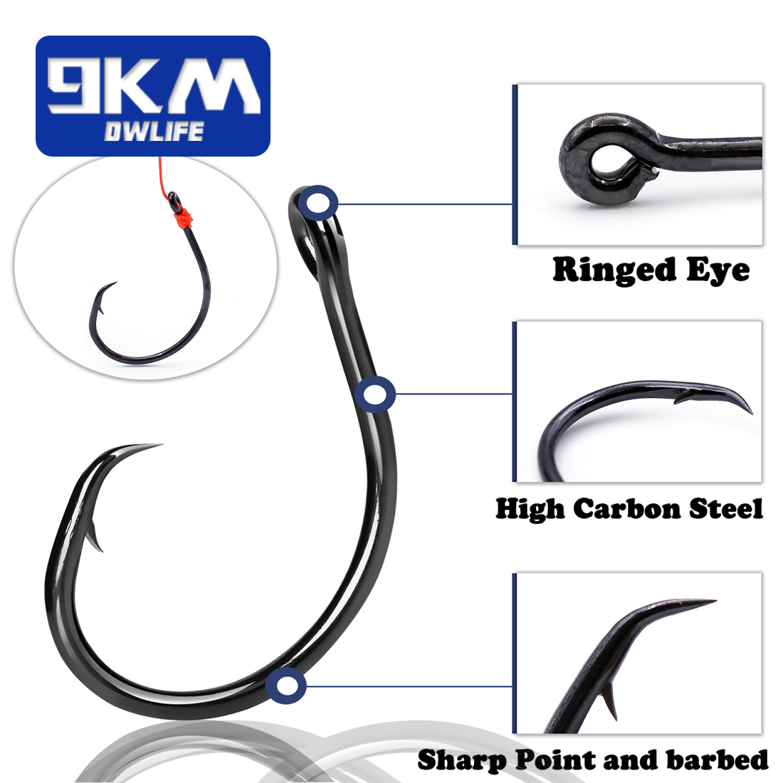 9KM 25-50 Adet Sıralı Geniş Ar - Fishing Hook Offset incelemesi ve fiyatı