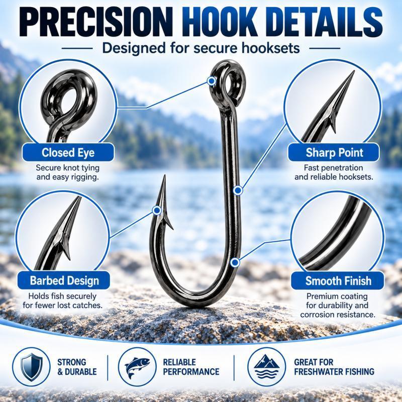 100 Adet Dikenli Balıkçılık Ka - Fishing Hook Assortment incelemesi ve fiyatı